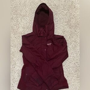 Hollister Maroon Hooded Jacket